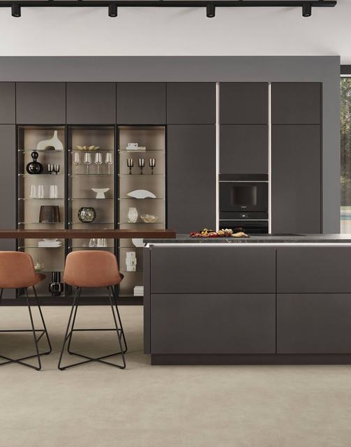 Cocina en acabado Café mate perfecto