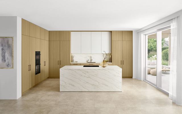 Cocina en acabado Roble Faro